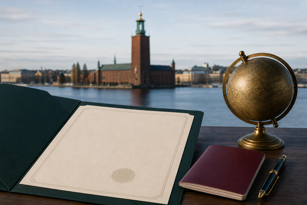 Apostille och dokumentservice för Stockholm – Land, mottagare och användningsområde