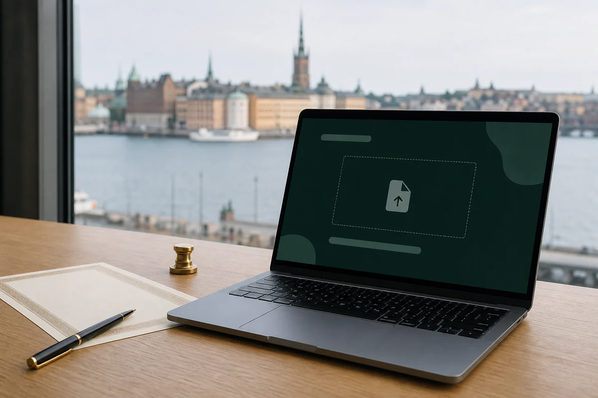 Apostille och dokumentservice för Stockholm – Du får en hanteringsplan före originalet skickas
